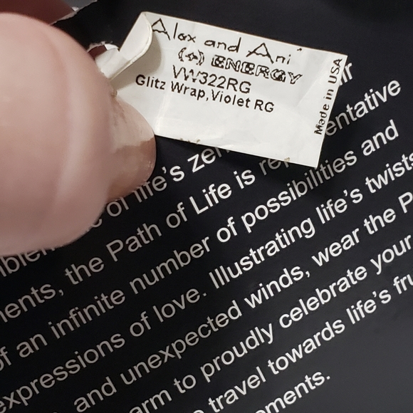 Alex &Ani NWT Vintage 66 Violet Glitz Path… - Picture 4 of 8